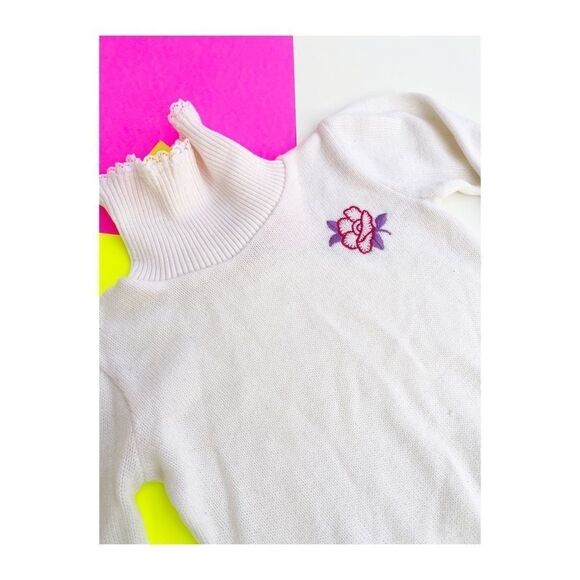 Vintage 70s Child Jumper Sweater Tricots Knit - Picture 3 of 4